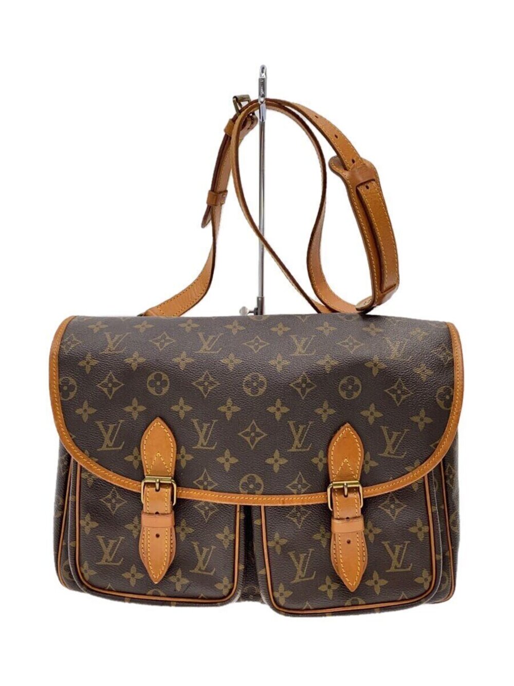 LOUIS VUITTON Gibechre Monogram Canvas Brown